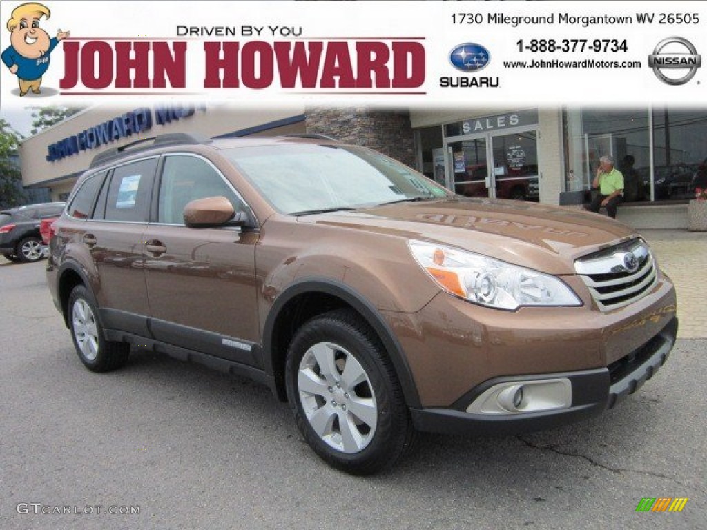 2011 Outback 2.5i Premium Wagon - Caramel Bronze Pearl / Warm Ivory photo #1