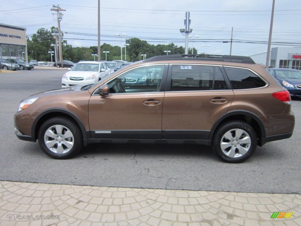 2011 Outback 2.5i Premium Wagon - Caramel Bronze Pearl / Warm Ivory photo #8
