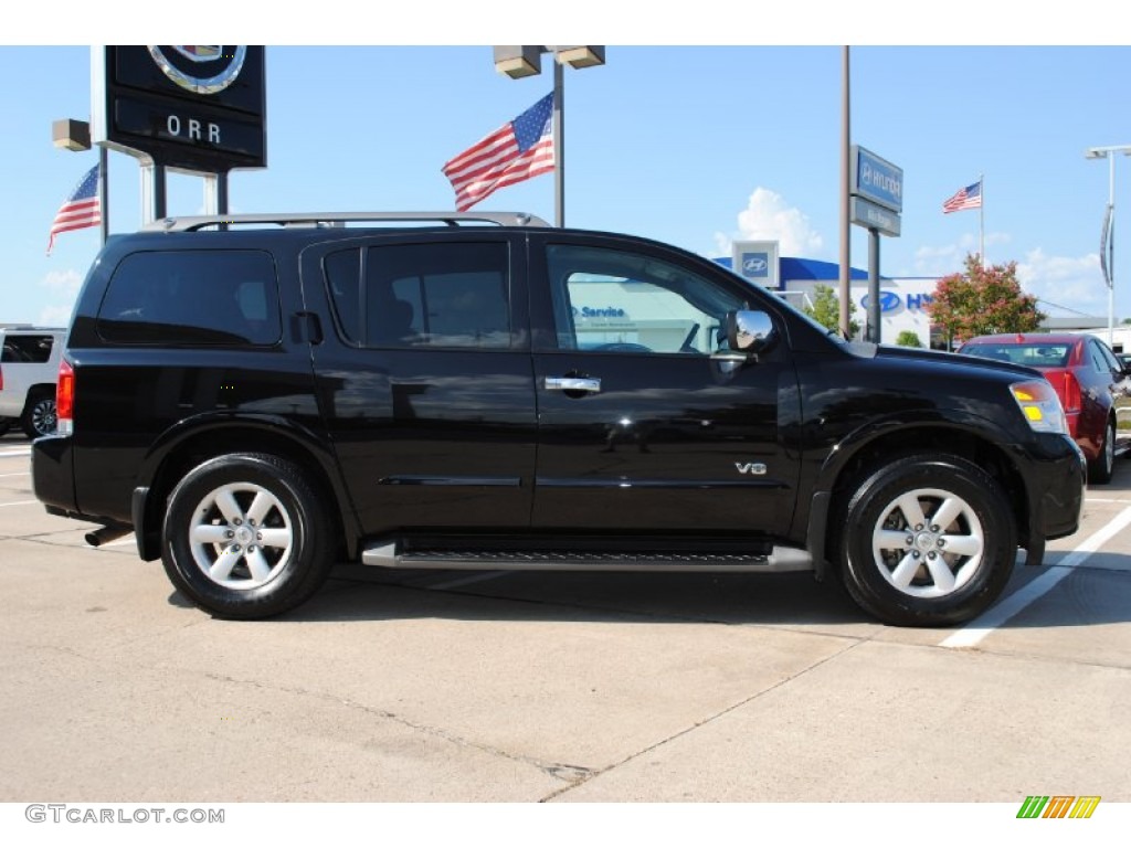 Galaxy Black Metallic 2009 Nissan Armada SE Exterior Photo #51976775