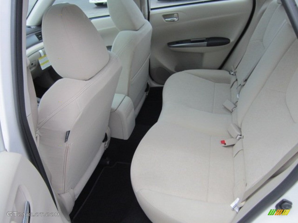 2011 Impreza 2.5i Premium Sedan - Satin White Pearl / Ivory photo #5