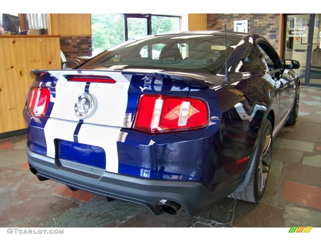2011 Mustang Shelby GT500 Coupe - Kona Blue Metallic / Charcoal Black/White photo #6