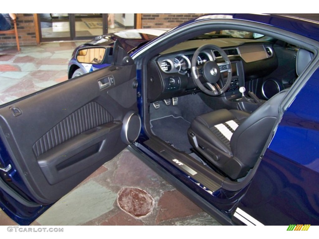 2011 Mustang Shelby GT500 Coupe - Kona Blue Metallic / Charcoal Black/White photo #13