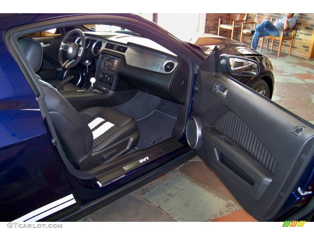 2011 Mustang Shelby GT500 Coupe - Kona Blue Metallic / Charcoal Black/White photo #20