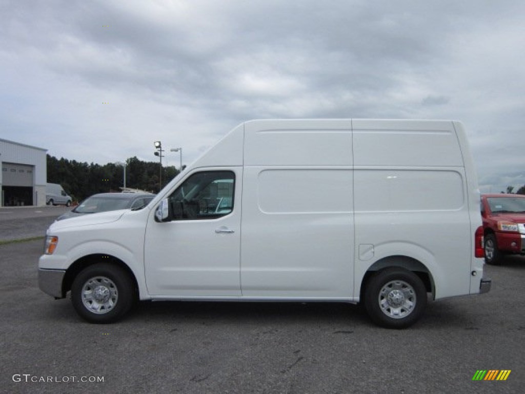Blizzard White 2012 Nissan NV 2500 HD SV High Roof Exterior Photo #51978038