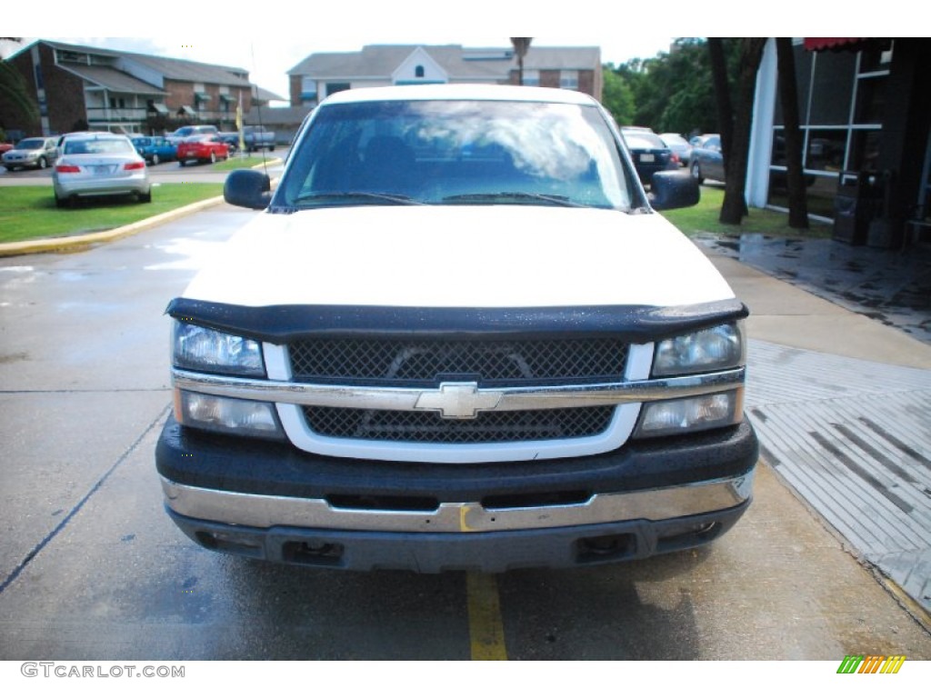 2003 Silverado 1500 LS Extended Cab - Summit White / Dark Charcoal photo #2