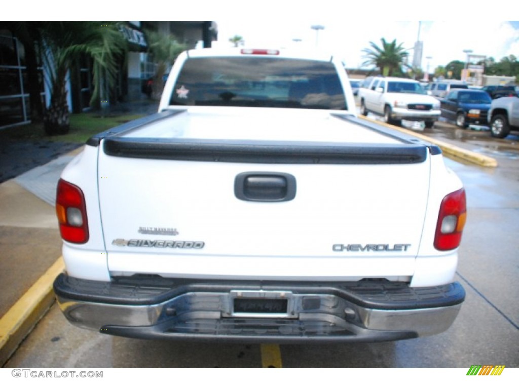 2003 Silverado 1500 LS Extended Cab - Summit White / Dark Charcoal photo #3