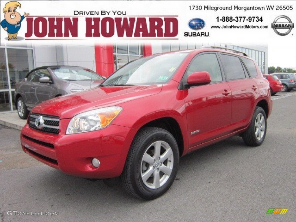 2008 RAV4 Limited 4WD - Barcelona Red Pearl / Ash photo #1