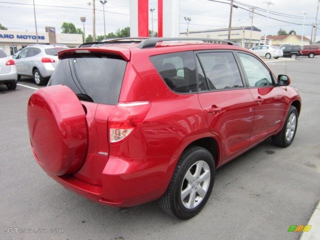 2008 RAV4 Limited 4WD - Barcelona Red Pearl / Ash photo #9