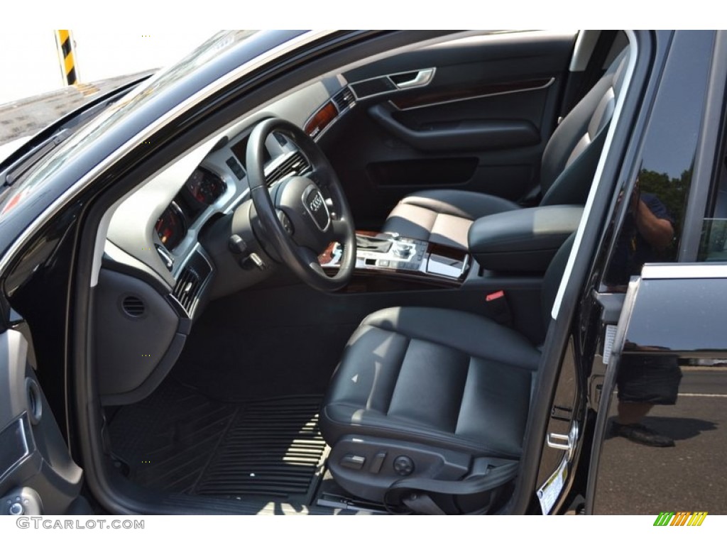 Black Interior 2009 Audi A6 3.0T quattro Sedan Photo #51979913