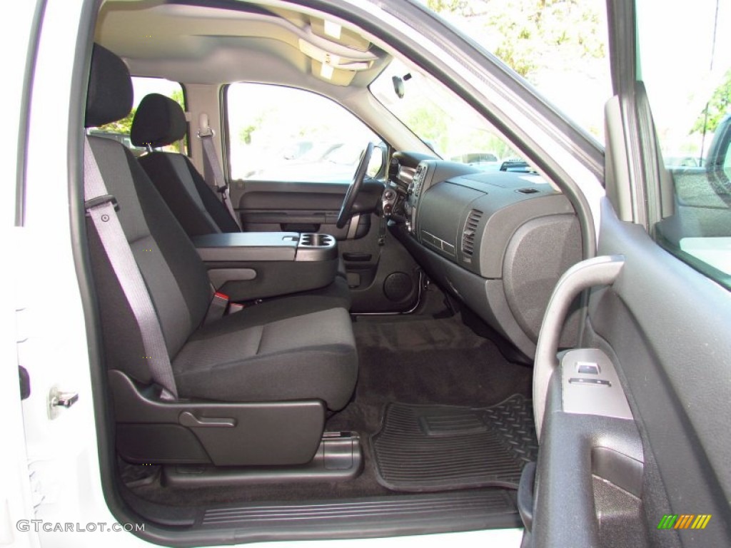 Ebony Interior 2011 Chevrolet Silverado 1500 LT Crew Cab Photo #51980120