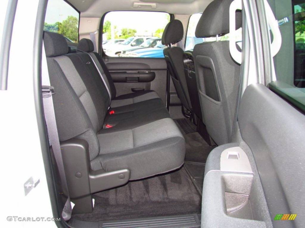 Ebony Interior 2011 Chevrolet Silverado 1500 LT Crew Cab Photo #51980126