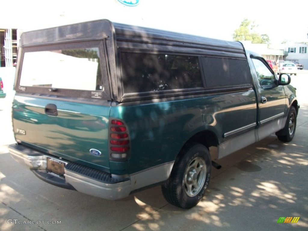 1997 F150 XLT Regular Cab - Pacific Green Metallic / Medium Graphite photo #5