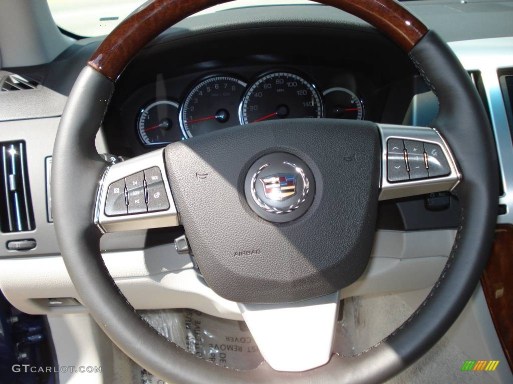 2009 Cadillac STS 4 V6 AWD Light Gray Steering Wheel Photo #51980567