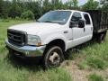 Oxford White 2003 Ford F450 Super Duty XL Supercab Chassis Stake Truck