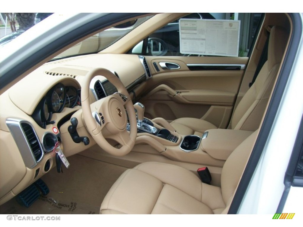 Luxor Beige Interior 2012 Porsche Cayenne S Hybrid Photo #51980681