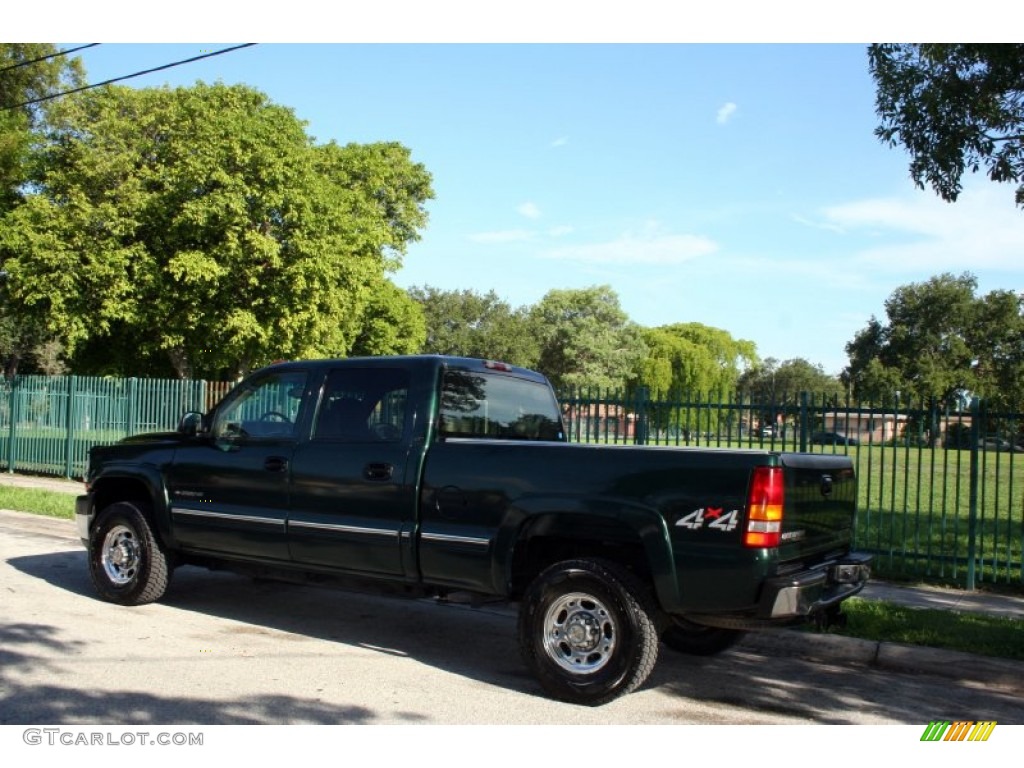 2001 Silverado 2500HD LT Crew Cab 4x4 - Forest Green Metallic / Tan photo #7