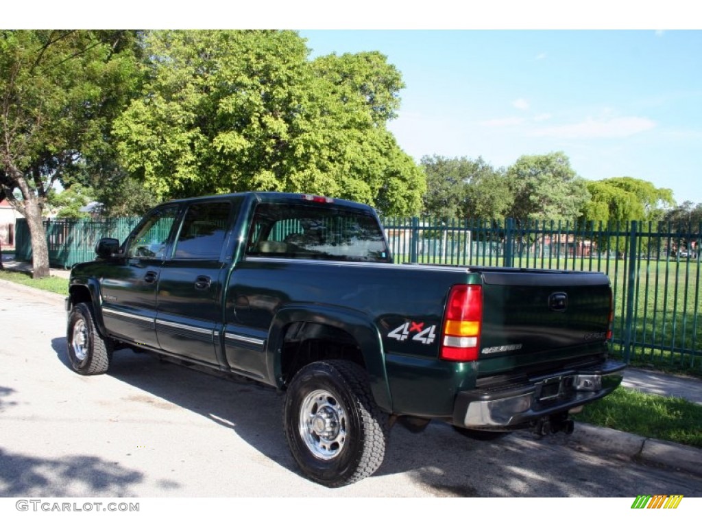 2001 Silverado 2500HD LT Crew Cab 4x4 - Forest Green Metallic / Tan photo #8