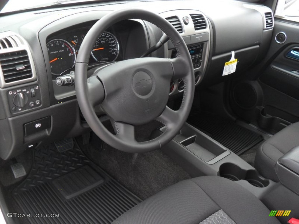 Ebony Interior 2012 Chevrolet Colorado LT Crew Cab Photo #51981329
