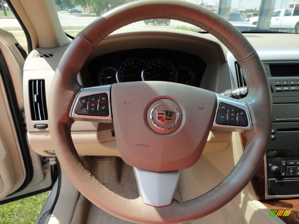 2008 Cadillac STS V6 Cashmere Steering Wheel Photo #51981407