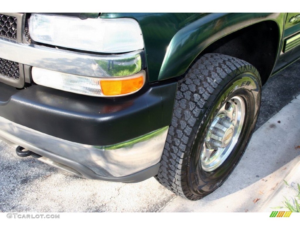 2001 Silverado 2500HD LT Crew Cab 4x4 - Forest Green Metallic / Tan photo #22
