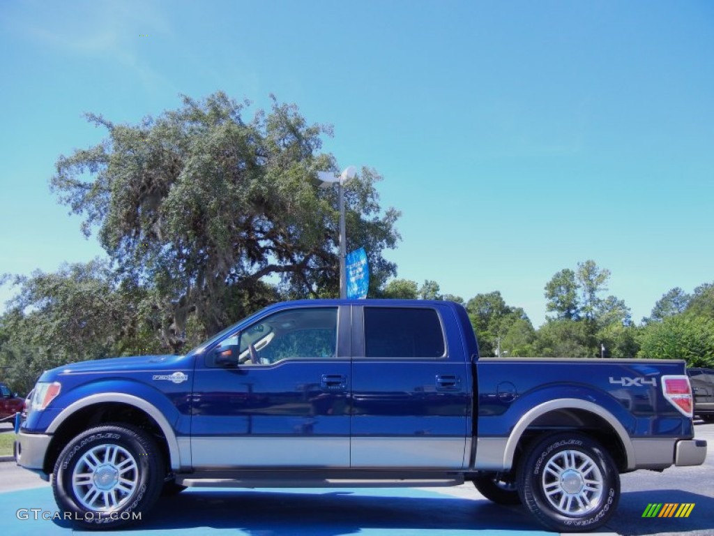 2011 F150 King Ranch SuperCrew 4x4 - Blue Flame Metallic / Chaparral Leather photo #2