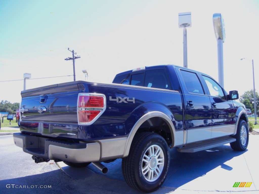 2011 F150 King Ranch SuperCrew 4x4 - Blue Flame Metallic / Chaparral Leather photo #3