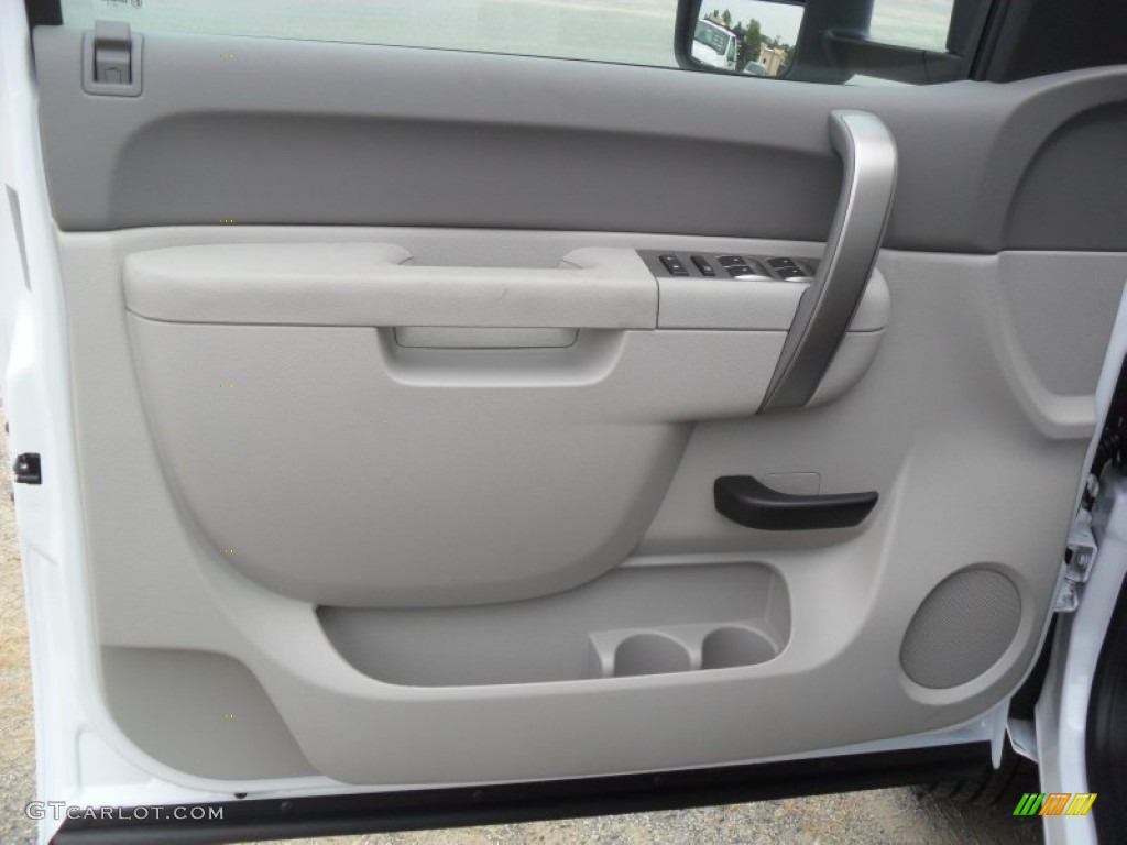 2011 Chevrolet Silverado 3500HD Crew Cab 4x4 Chassis Commercial Dark Titanium Door Panel Photo #51982169