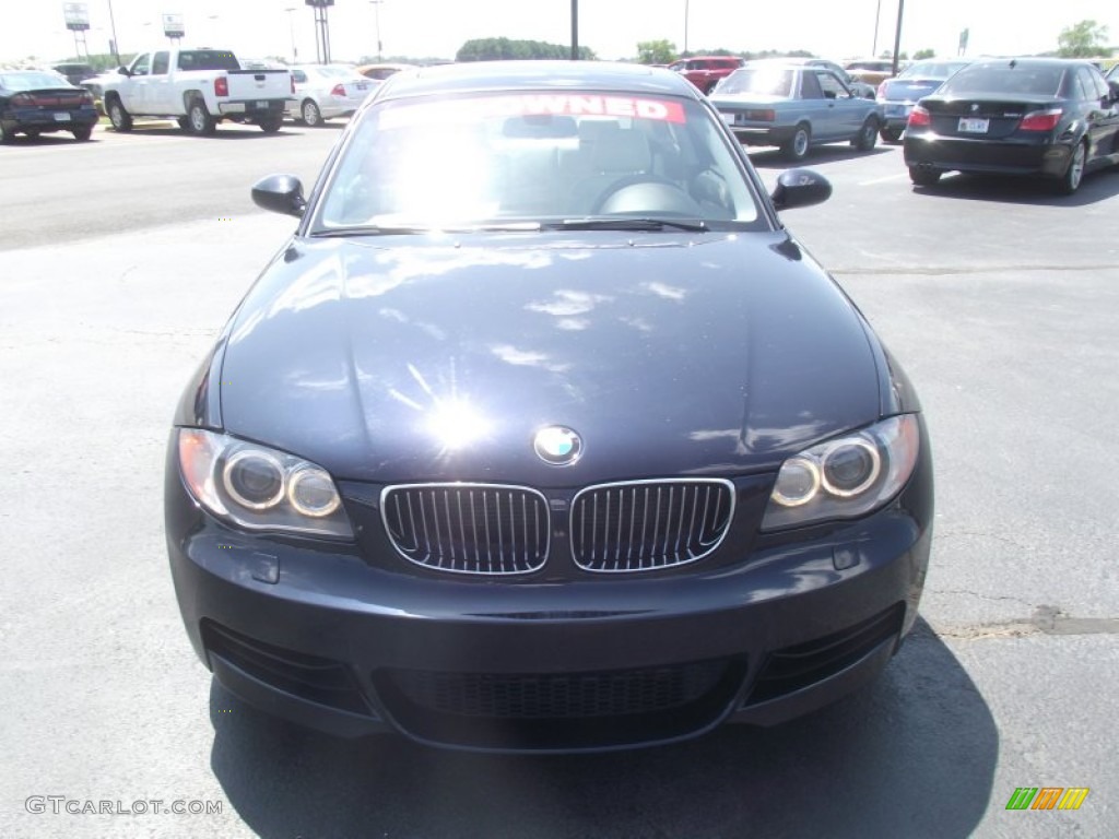 2008 1 Series 135i Coupe - Monaco Blue Metallic / Grey photo #2