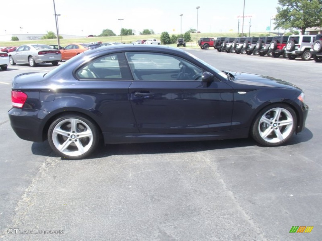 2008 1 Series 135i Coupe - Monaco Blue Metallic / Grey photo #4