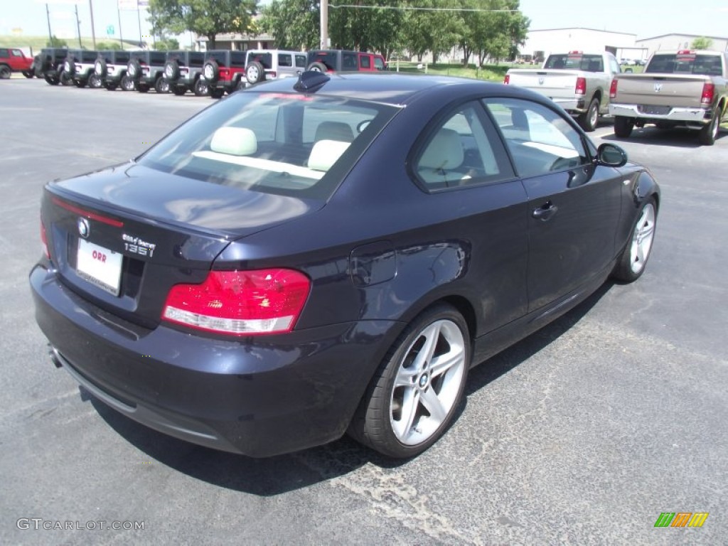 2008 1 Series 135i Coupe - Monaco Blue Metallic / Grey photo #5