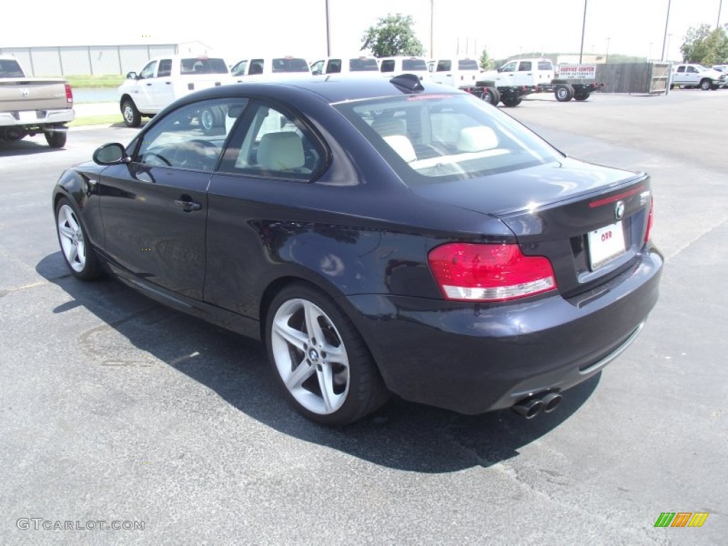 2008 1 Series 135i Coupe - Monaco Blue Metallic / Grey photo #7