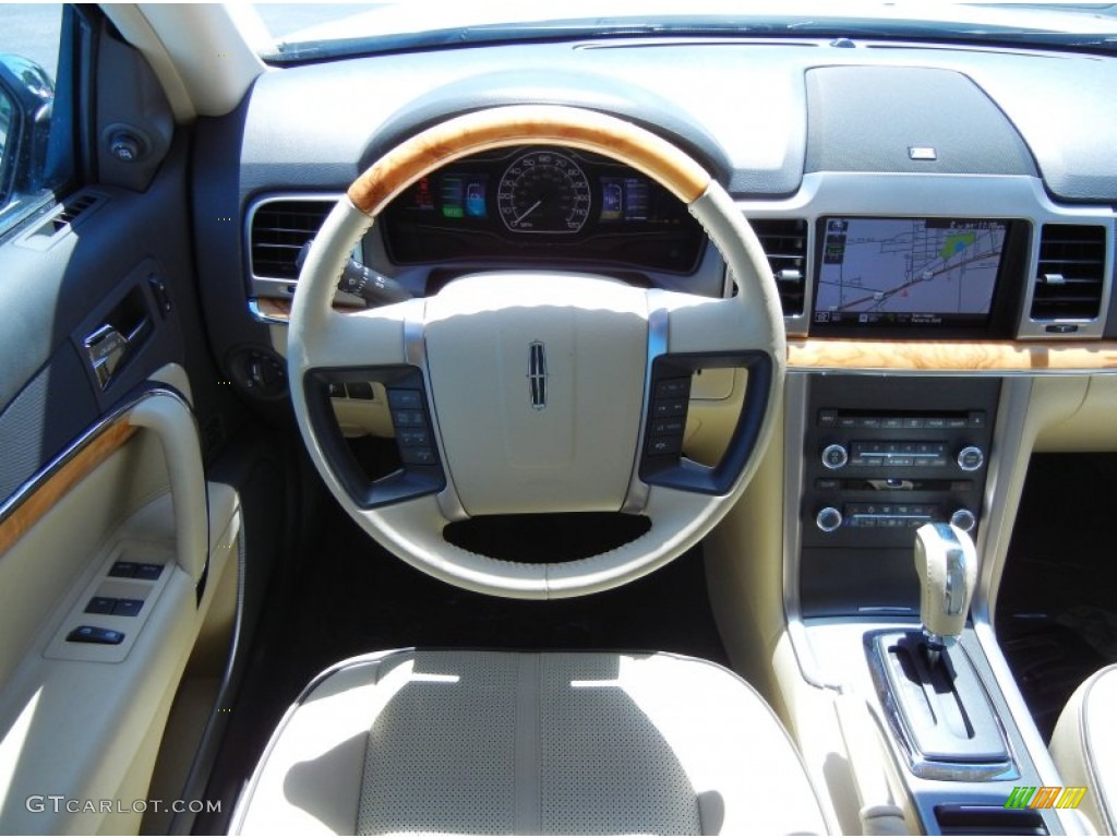 2012 Lincoln MKZ Hybrid Light Camel Dashboard Photo #51982892