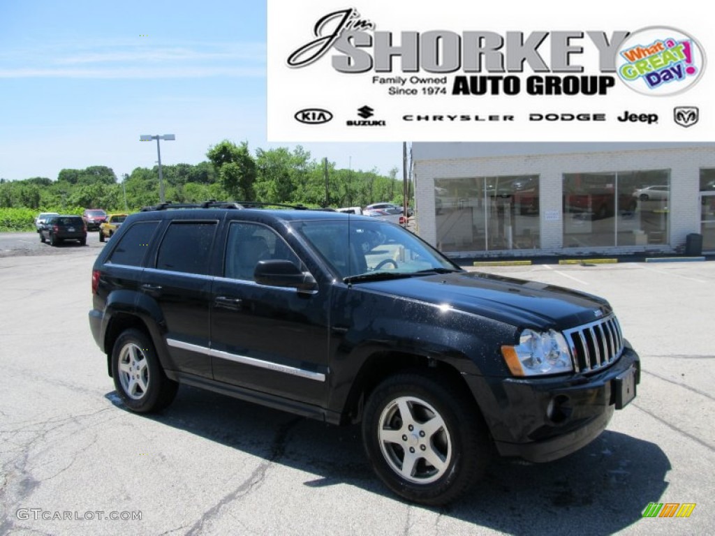 2007 Grand Cherokee Limited 4x4 - Black / Dark Khaki/Light Graystone photo #1
