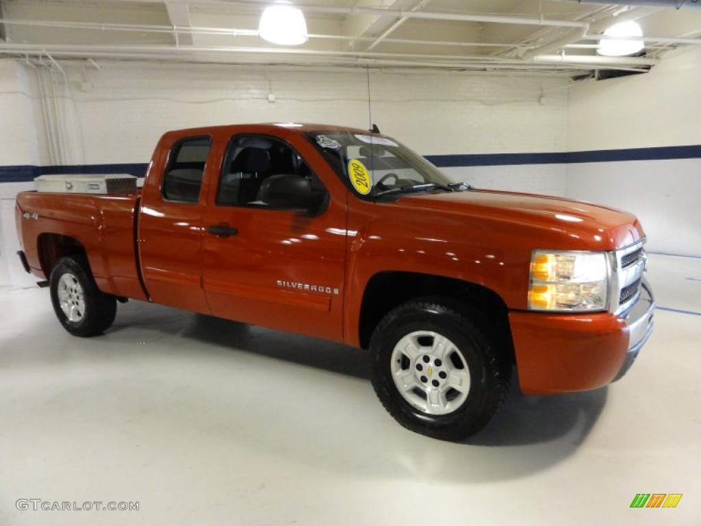 2009 Silverado 1500 LT Extended Cab 4x4 - Victory Red / Dark Titanium photo #6