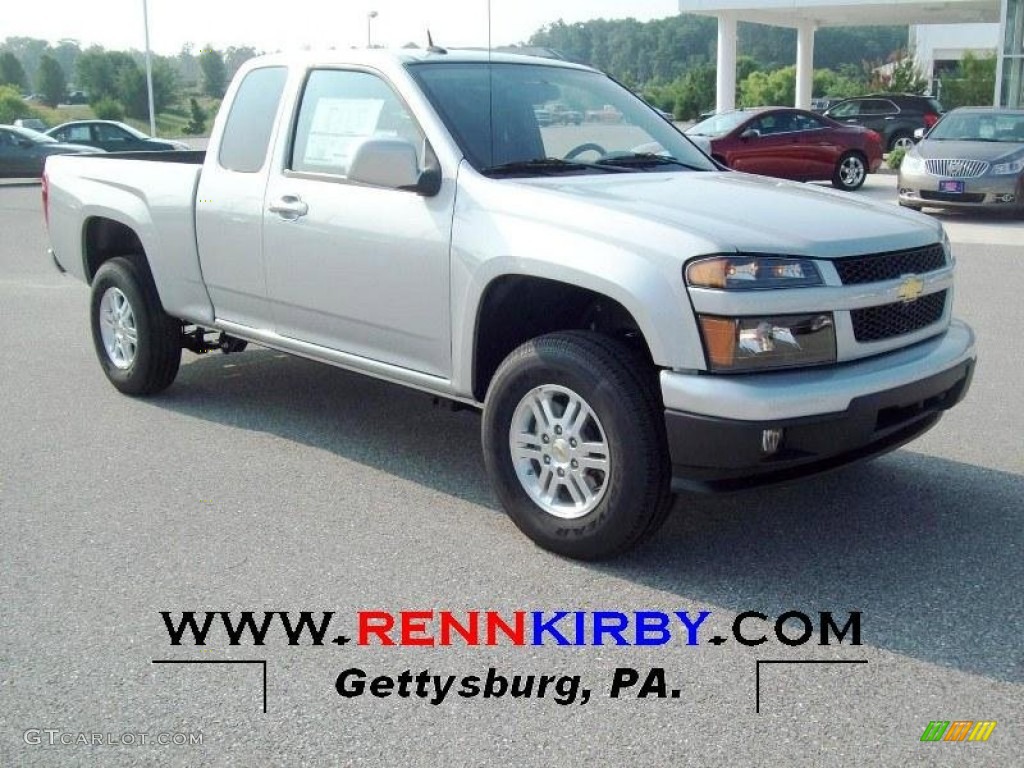 2012 Colorado LT Extended Cab 4x4 - Sheer Silver Metallic / Ebony photo #1