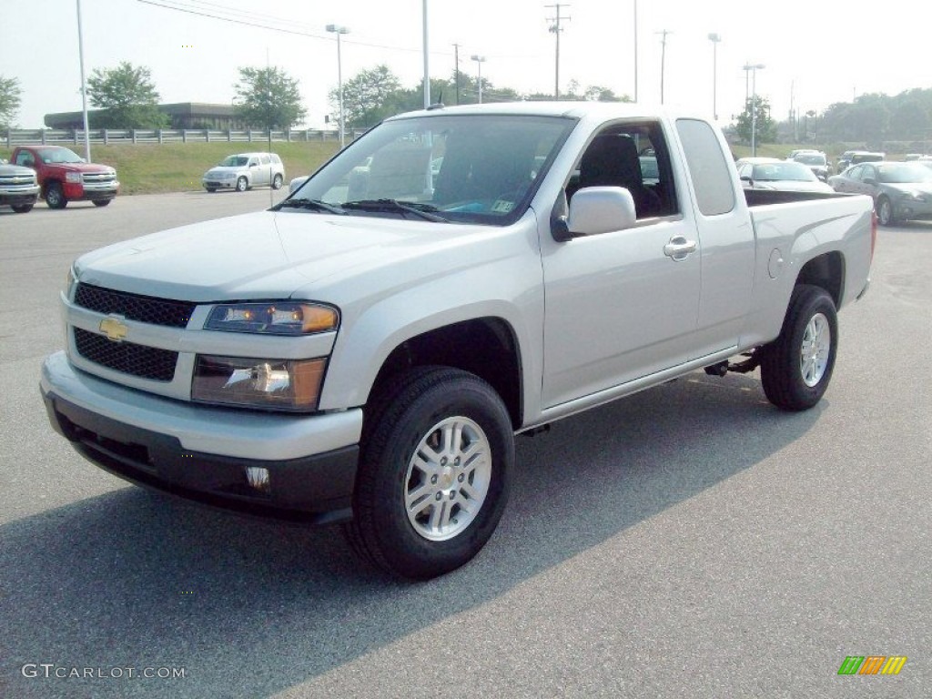 Sheer Silver Metallic 2012 Chevrolet Colorado LT Extended Cab 4x4 Exterior Photo #51987230