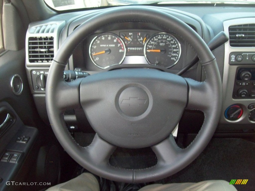 2012 Chevrolet Colorado LT Extended Cab 4x4 Ebony Steering Wheel Photo #51987266