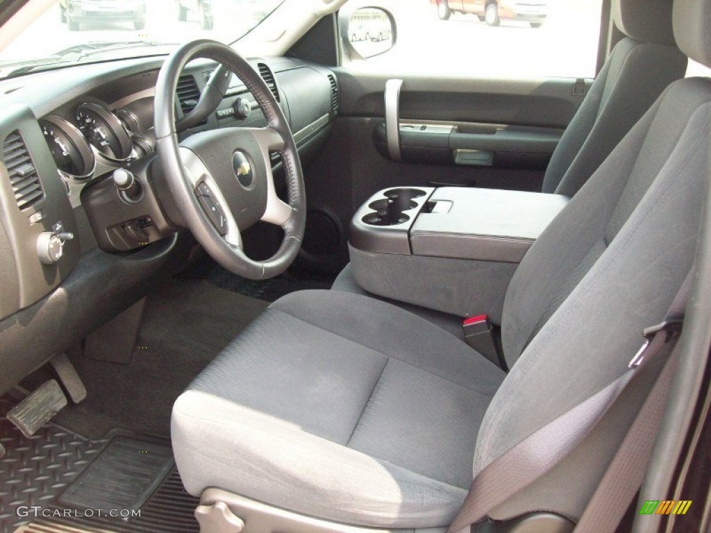 Ebony Interior 2009 Chevrolet Silverado 1500 LT Extended Cab 4x4 Photo #51987401