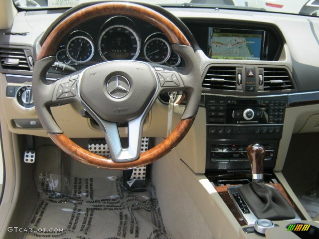 2012 Mercedes-Benz E 350 Cabriolet Almond/Mocha Dashboard Photo #51989837
