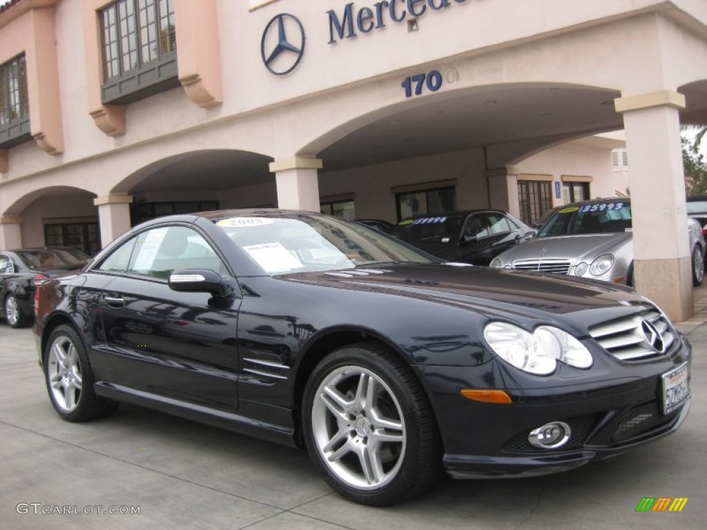 2008 SL 550 Roadster - Capri Blue Metallic / Stone photo #1