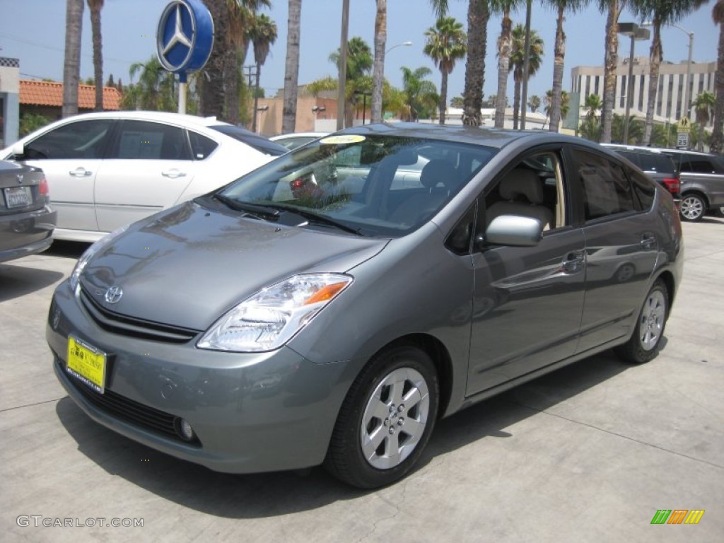 2004 Prius Hybrid - Tideland Pearl / Brown/Ivory photo #7