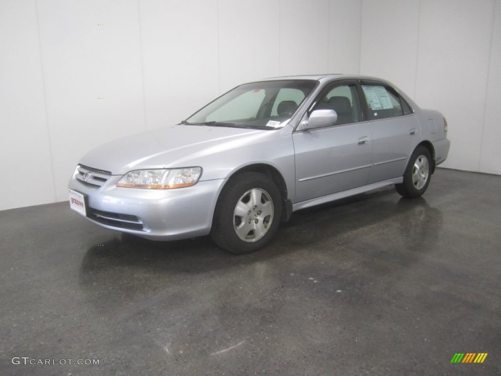 2002 Accord EX V6 Sedan - Satin Silver Metallic / Quartz Gray photo #1