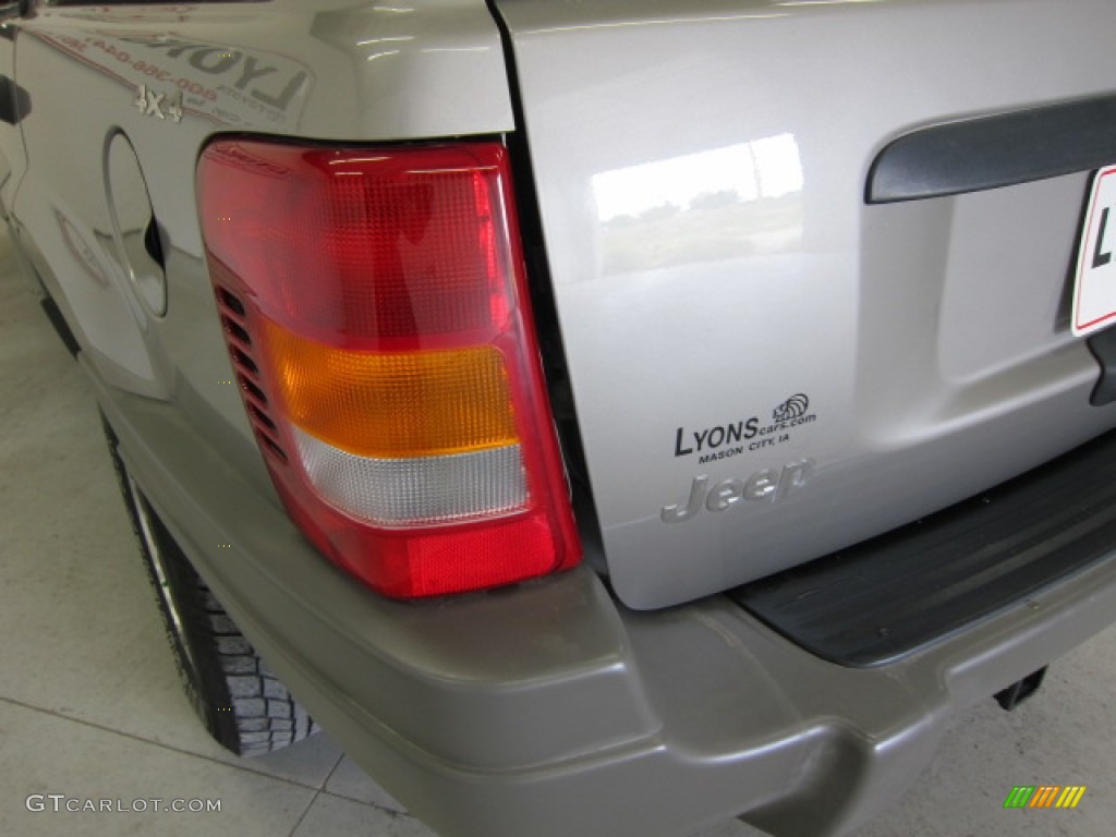 2000 Grand Cherokee Laredo 4x4 - Silverstone Metallic / Agate photo #14