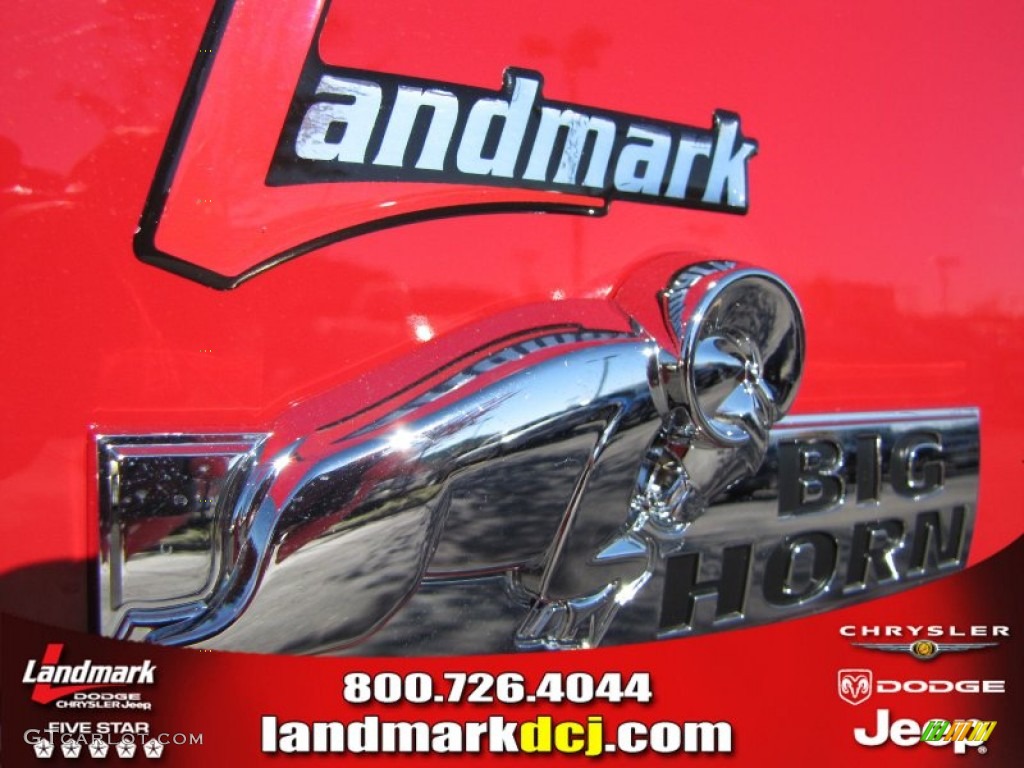2011 Ram 1500 Big Horn Crew Cab - Flame Red / Dark Slate Gray/Medium Graystone photo #9