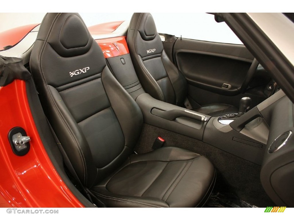 Ebony Interior 2008 Pontiac Solstice GXP Roadster Photo #51994500