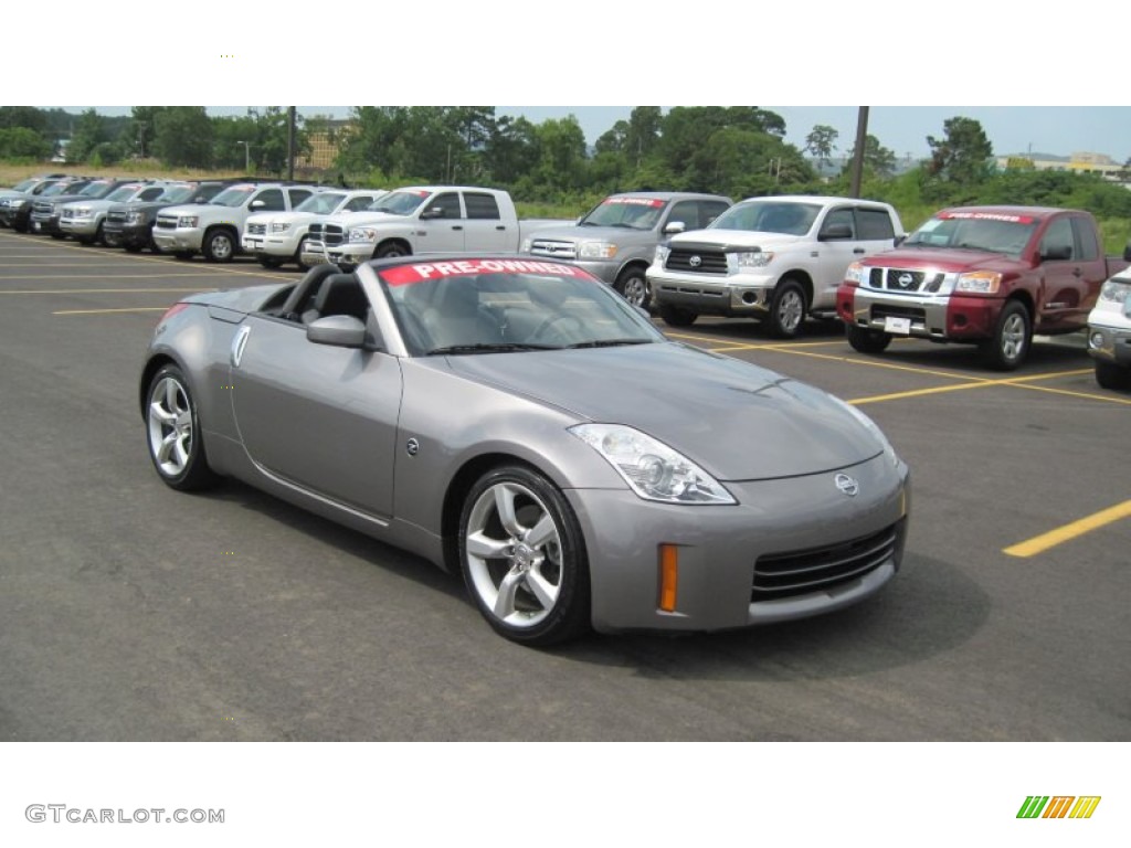 2008 350Z Touring Roadster - Carbon Silver / Charcoal photo #7