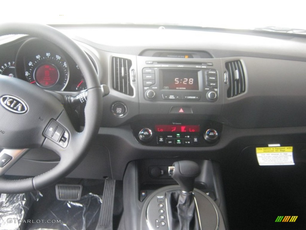 2012 Kia Sportage EX Black Dashboard Photo #51997464