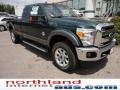 2011 Forest Green Metallic Ford F250 Super Duty Lariat SuperCab 4x4  photo #2