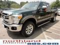 2011 Forest Green Metallic Ford F250 Super Duty Lariat SuperCab 4x4  photo #4