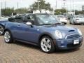 2006 Cool Blue Metallic Mini Cooper S Convertible  photo #2